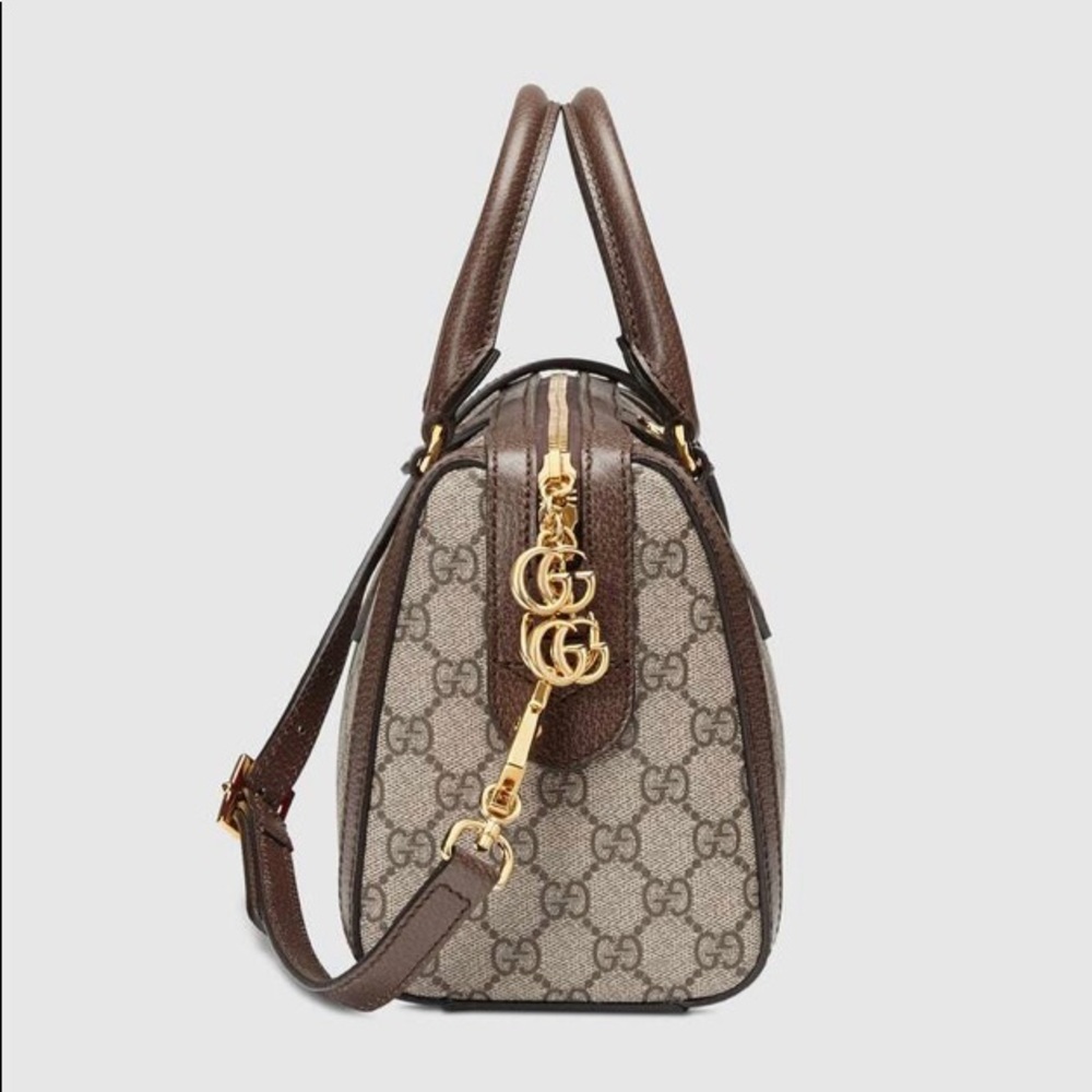 SOLD!✨NEW✨GUCCI✨GG GUCCISSIMA & LEATHER BOSTON BAG - Picture 4 of 16